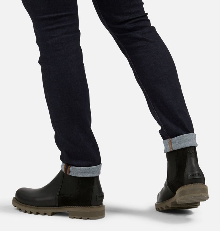 Sorel Herr Stövlar Svarta - Mad Brick™ Chelsea - HBG-926730
